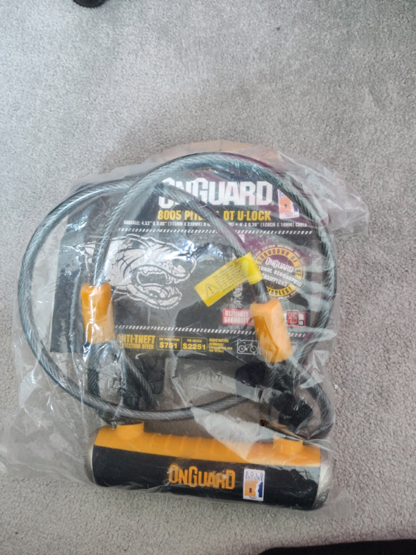 onguard pitbull 8005 dt bike lock & cable
